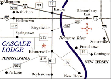 Directions to Cascade Lodge in Kintersville, PA